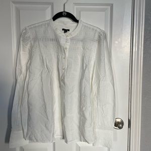 Ann Taylor Button Blouse Sz L